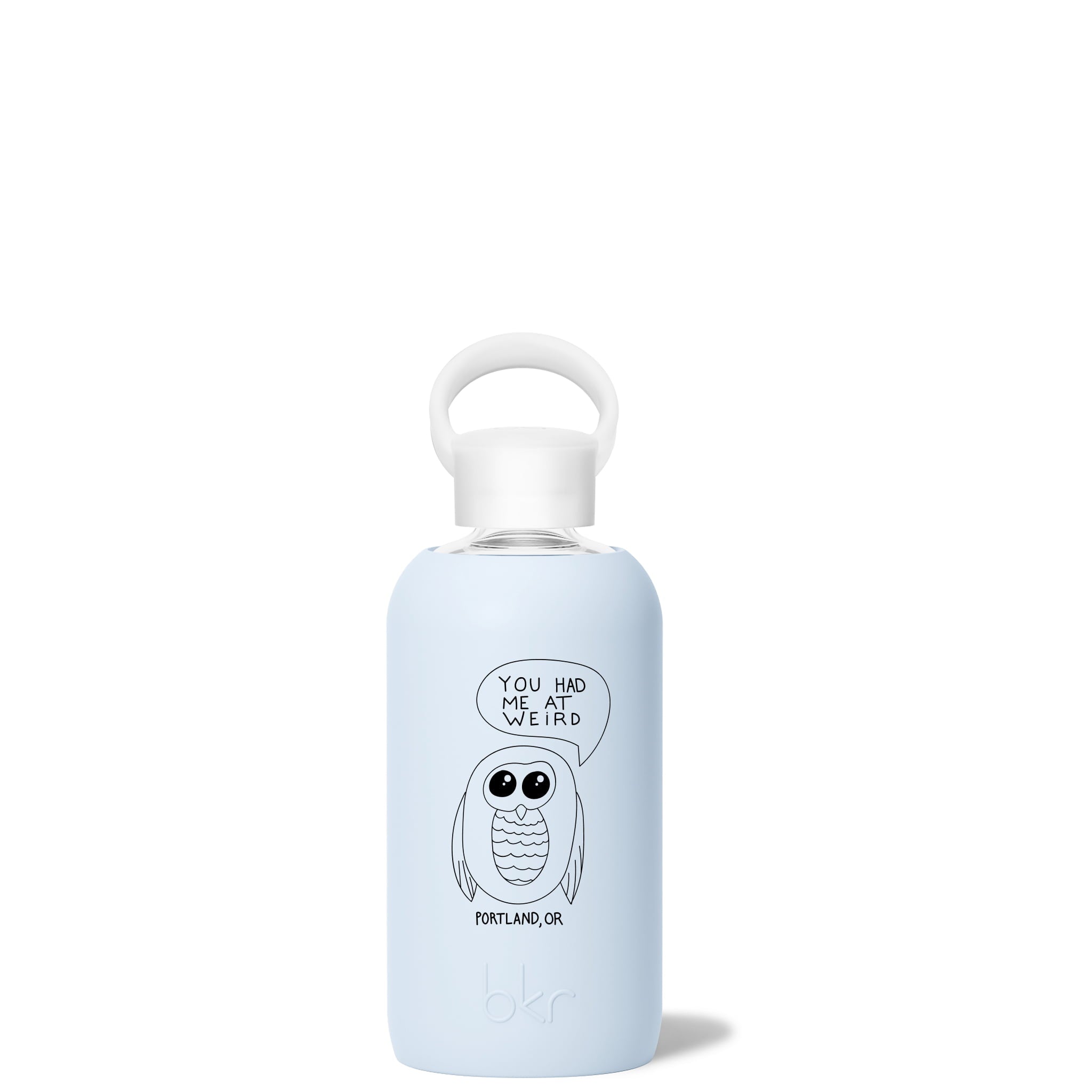 GRACE PORTLAND WEIRD OWL LITTLE BOTTLE 500ML (16OZ) - Glass Water