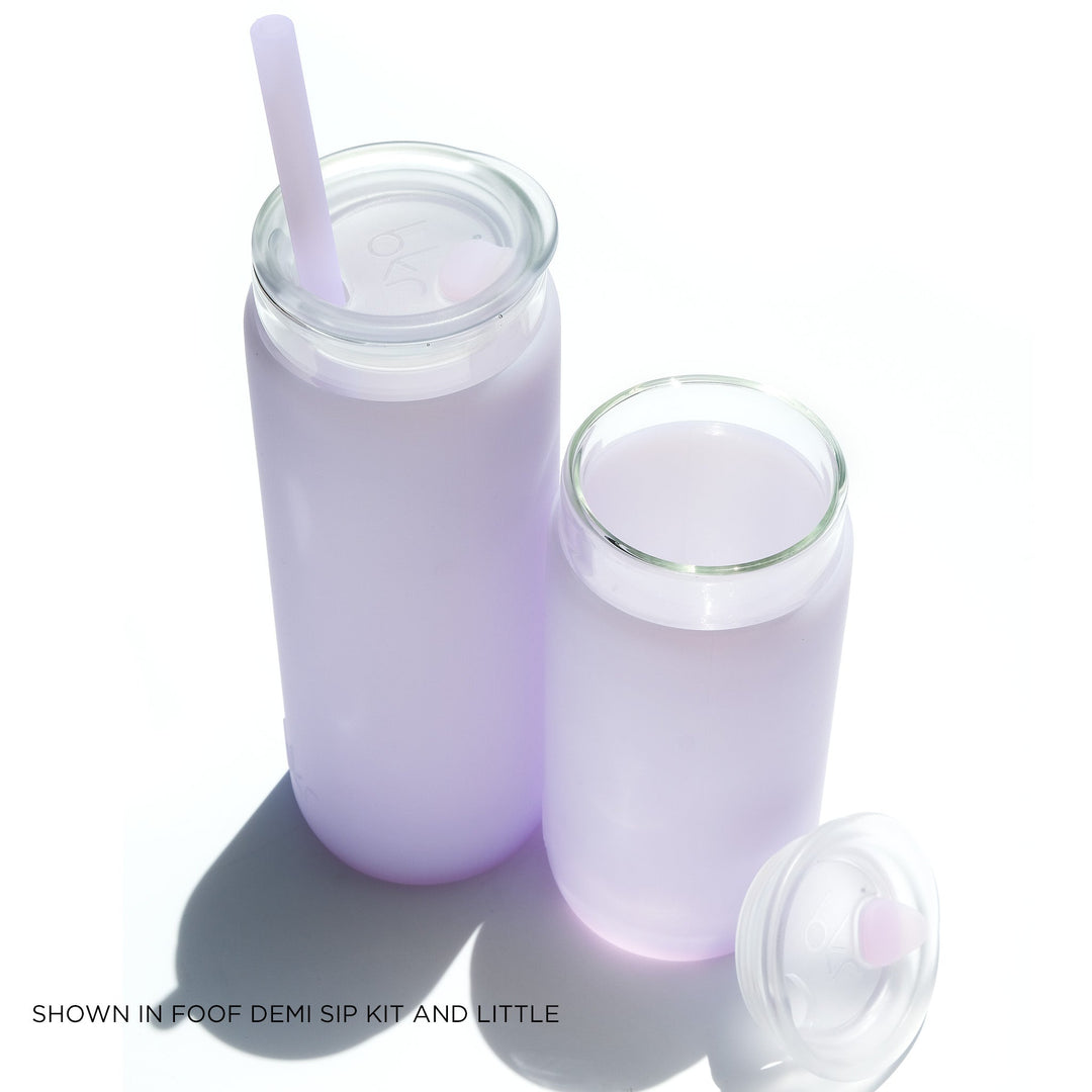 bkr Insulated Glass Tumbler: 16oz FOOF & THE COTTON CANDY CUP SIP KIT 500ML (16oz)