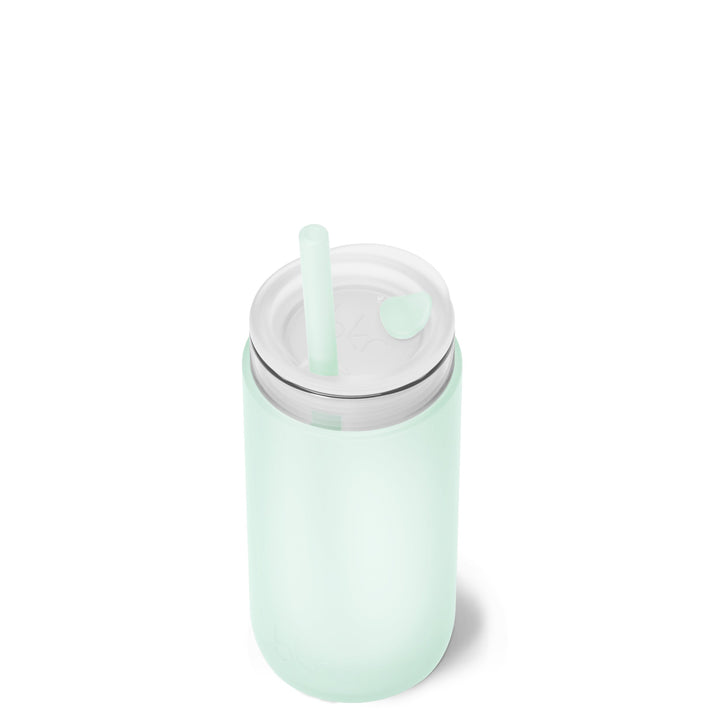 bkr Insulated Sip Kit: Double Wall Glass + Silicone Tumbler + silicone straw:12oz HAVEN & THE SOUTHAMPTON - LITTLE CUP SIP KIT 355ML (12OZ)