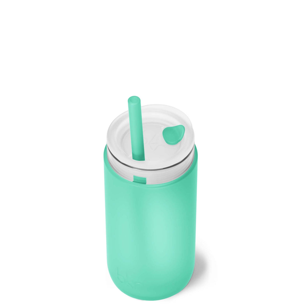 bkr Insulated Sip Kit: Double Wall Glass + Silicone Tumbler + silicone straw:12oz JULES & THE SOUTHAMPTON - LITTLE CUP SIP KIT 355ML (12OZ)