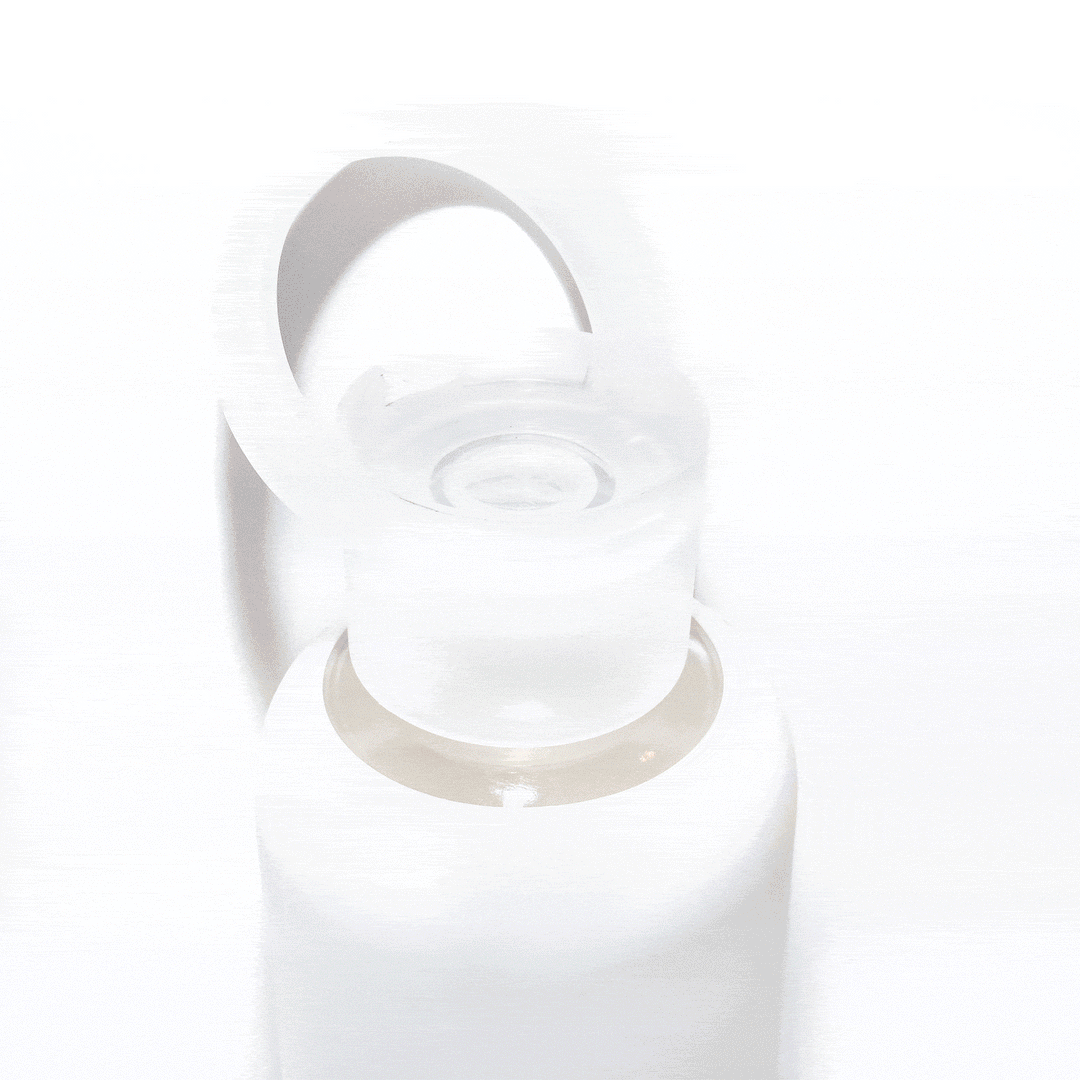 bkr Keep Kit: Compact + Glass Water Bottle: 16oz JET KEEP KIT 500ML (16 OZ)
