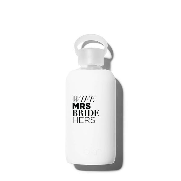 WINTER BRIDE LITTLE BOTTLE 500mL (16 OZ) - Glass Water Bottle: 16oz