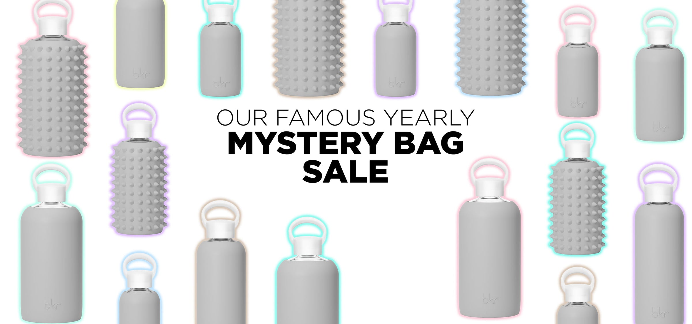 glass and silicone water bottle mystery sale
