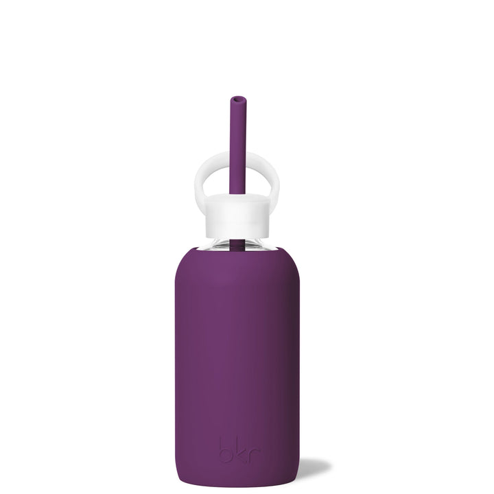 bkr Bottle Sip Kit: Glass + silicone water bottle + Silicone Straw + Straw Cap: 16oz ERIS & THE MIDNIGHT CORDIAL - LITTLE BOTTLE SIP KIT 500ML (16OZ)