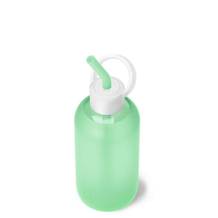 bkr Bottle Sip Kit: Glass + silicone water bottle + Silicone Straw + Straw Cap: 16oz SAINT & THE LUSH DIVINE - LITTLE BOTTLE SIP KIT 500ML (16OZ)