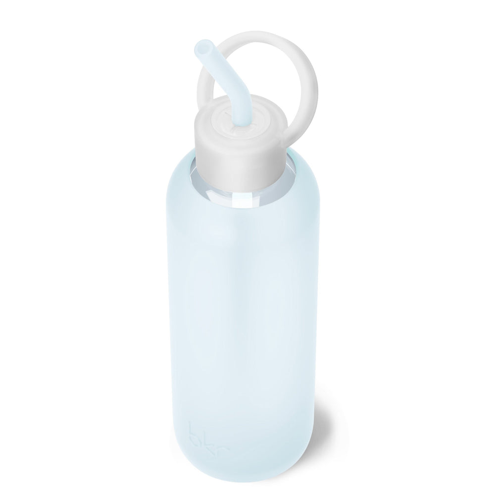 bkr Bottle Sip Kit: Glass + silicone water bottle + Silicone Straw + Straw Cap: 22oz ASTRID & THE SNOWDRIFT - DEMI BOTTLE SIP KIT 650ML (22OZ)