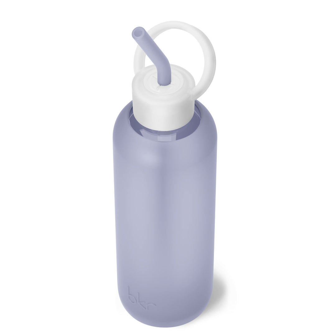 bkr Bottle Sip Kit: Glass + silicone water bottle + Silicone Straw + Straw Cap: 22oz PANDORA & THE MOONSHADOW - DEMI BOTTLE SIP KIT 650ML (22OZ)