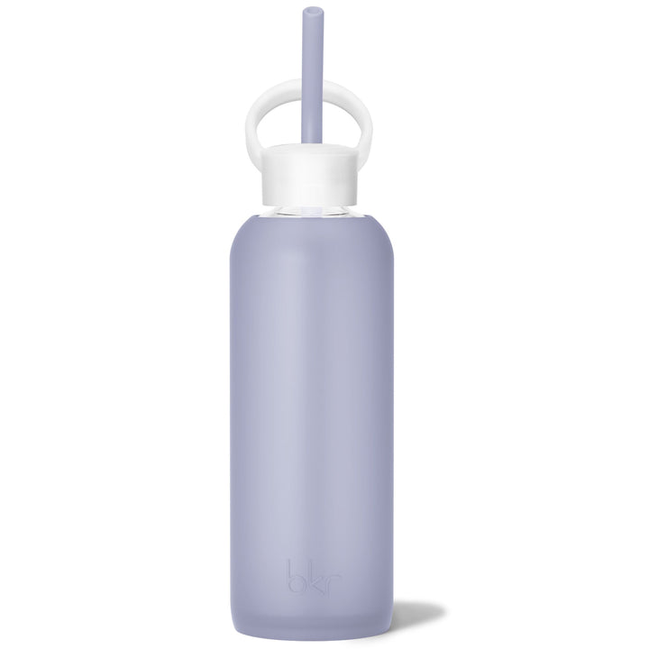 bkr Bottle Sip Kit: Glass + silicone water bottle + Silicone Straw + Straw Cap: 22oz PANDORA & THE MOONSHADOW - DEMI BOTTLE SIP KIT 650ML (22OZ)