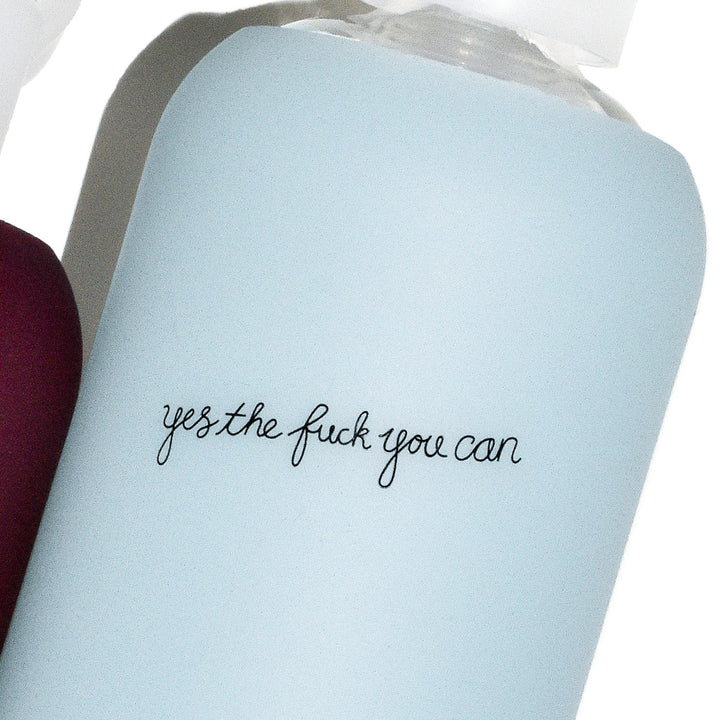 bkr Glass Water Bottle: 16oz ASTRID YES YOU CAN LITTLE BOTTLE 500ML (16OZ)