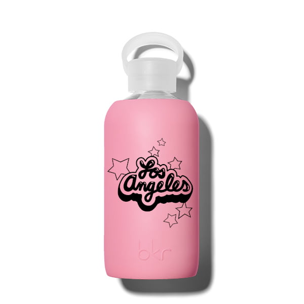 bkr Glass Water Bottle: 16oz BAKER MILLER  LA STARS LITTLE BOTTLE 500ML (16OZ)