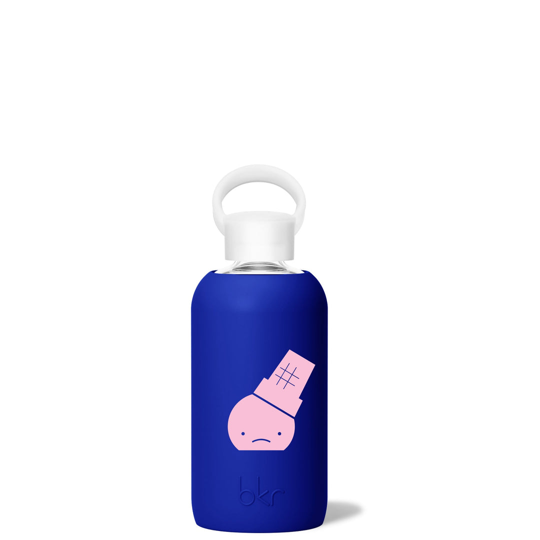 bkr Glass Water Bottle: 16oz BEAU ICE CREAM LITTLE BOTTLE 500ML (16OZ)