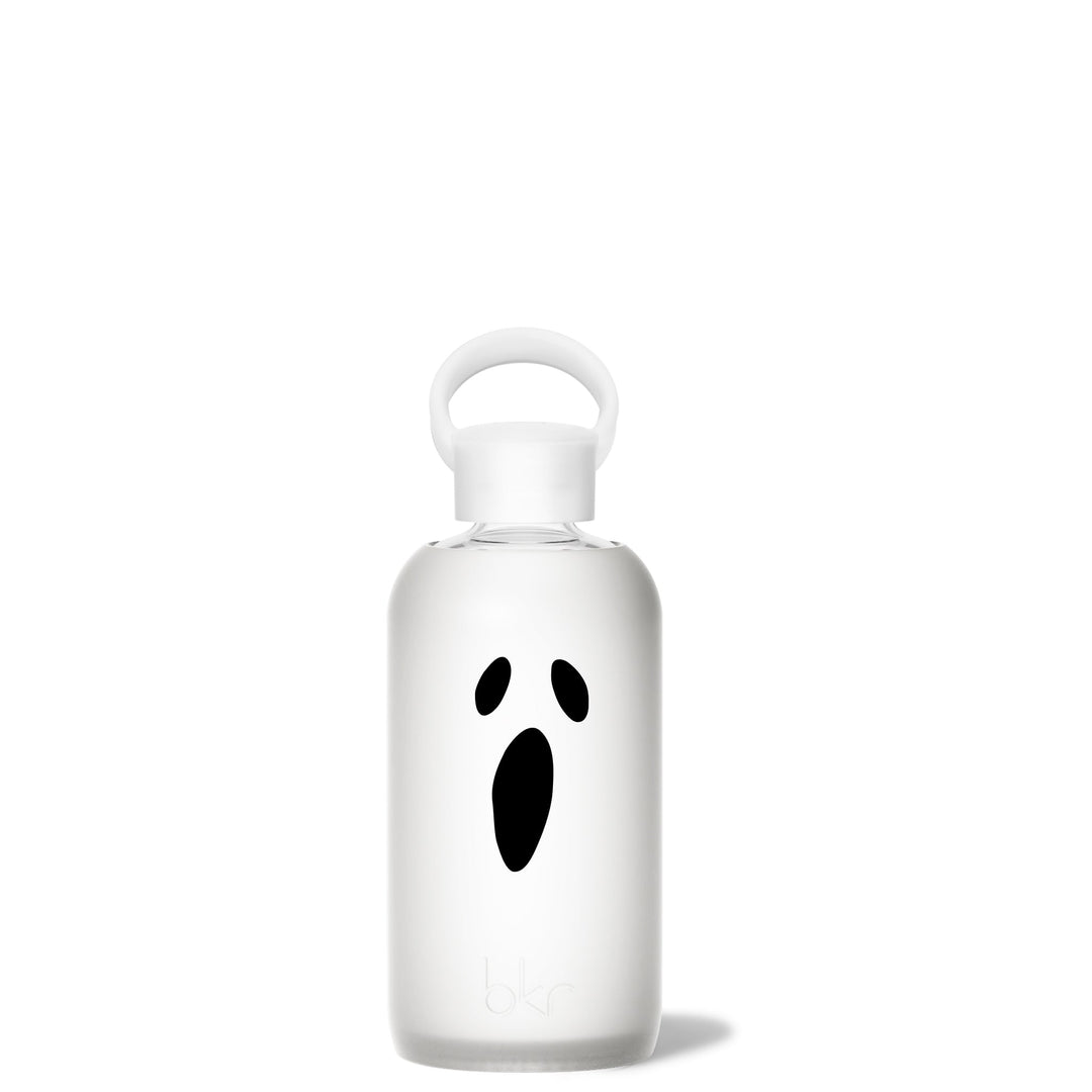 bkr Glass Water Bottle: 16oz FROST GHOST LITTLE BOTTLE 500ML (16OZ)