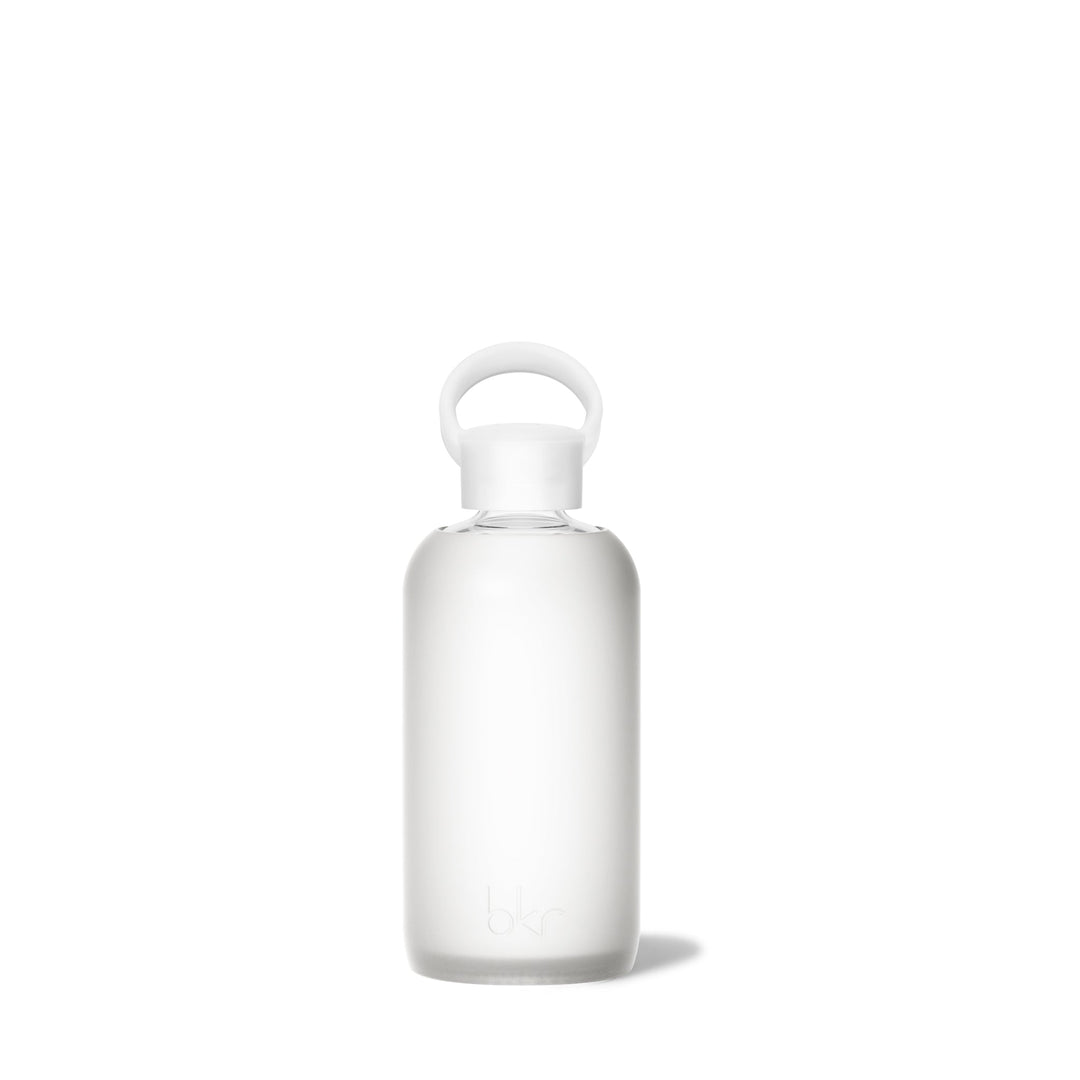 bkr Glass Water Bottle: 16oz FROST LITTLE BOTTLE 500ML (16OZ)