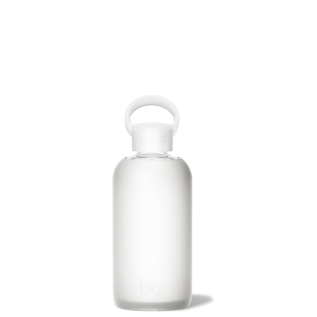 bkr Glass Water Bottle: 16oz FROST LITTLE BOTTLE 500ML (16OZ)