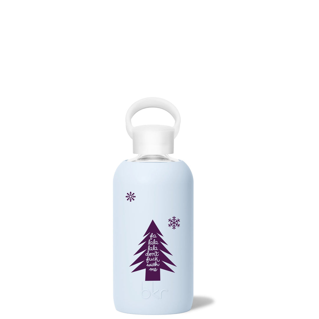 bkr Glass Water Bottle: 16oz GRACE MERRY DON’T F WITH ME LITTLE BOTTLE 500ML (16OZ)