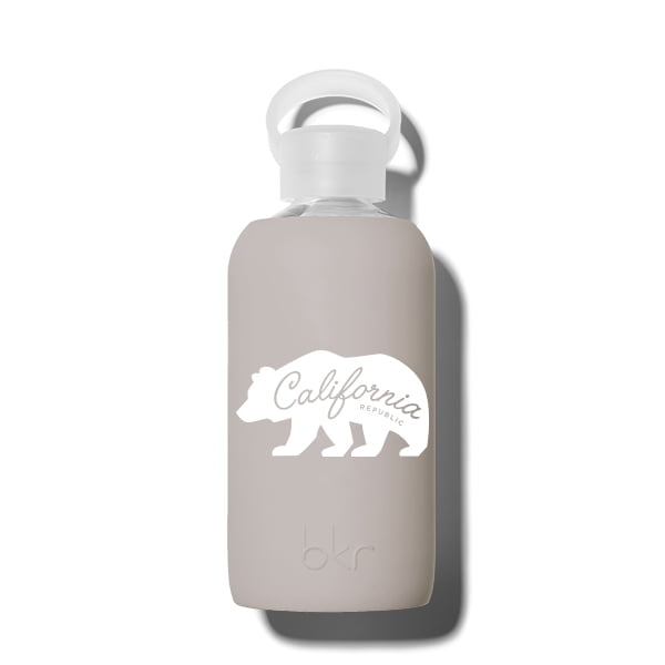 bkr Glass Water Bottle: 16oz HEATHER CA GRIZZLY  LITTLE BOTTLE 500ML (16OZ)