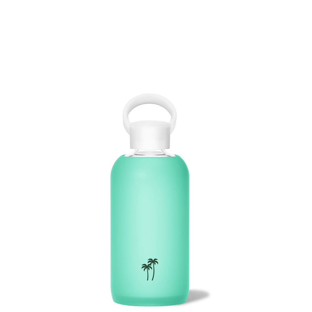 bkr Glass Water Bottle: 16oz JULES PALM TREE LITTLE BOTTLE 500ML (16OZ)