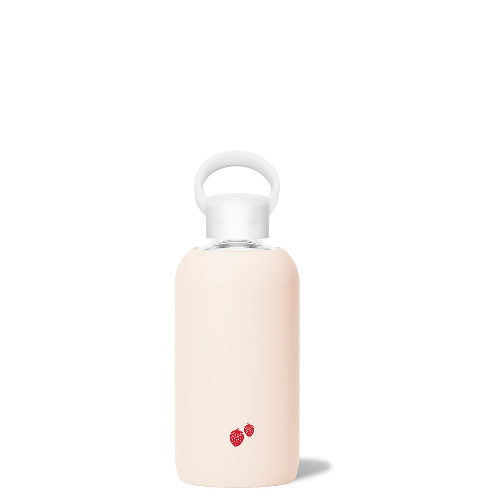 bkr Glass Water Bottle: 16oz JUNE STRAWBERRY LITTLE BOTTLE 500ML (16OZ)