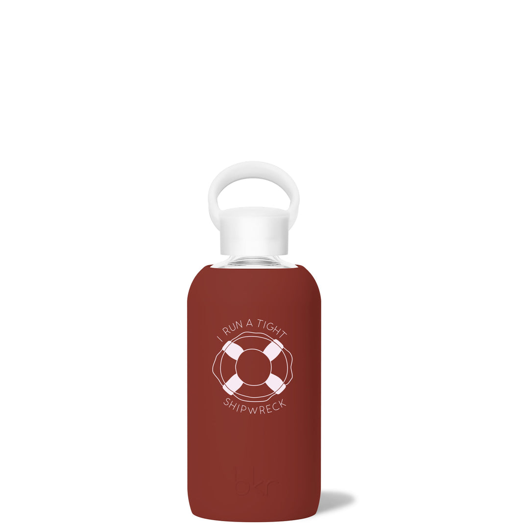 bkr Glass Water Bottle: 16oz LUCIA LIFESAVER LITTLE BOTTLE 500ML (16OZ)