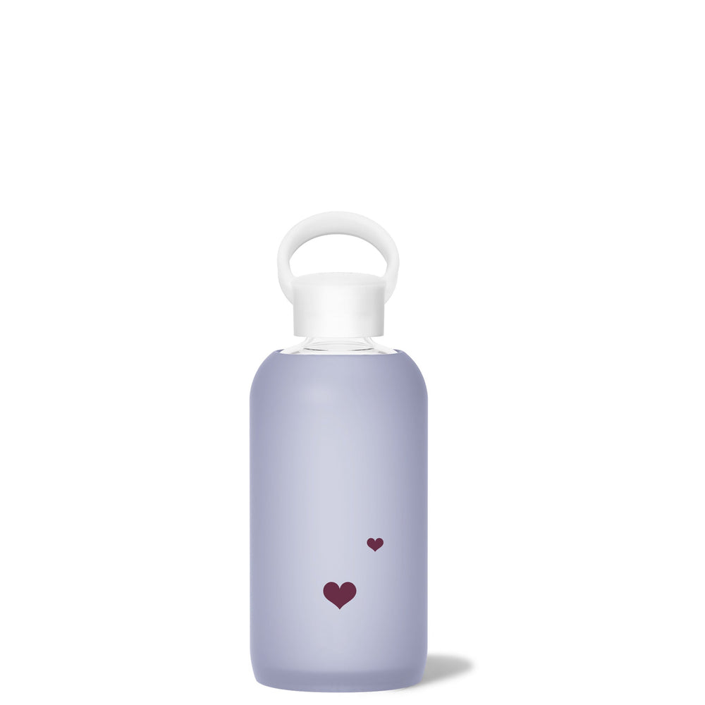 bkr Glass Water Bottle: 16oz PANDORA MINI HEARTS LITTLE BOTTLE 500ML (16OZ)