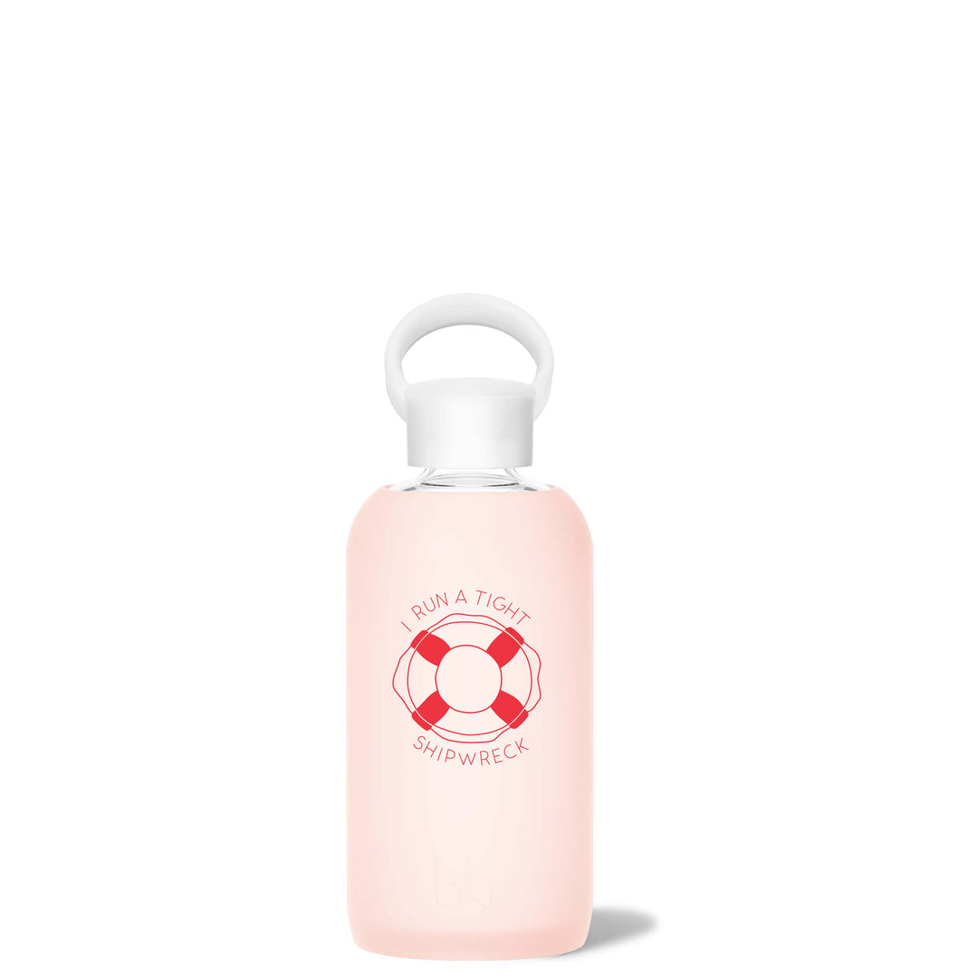 bkr Glass Water Bottle: 16oz PARIS LIFESAVER LITTLE BOTTLE 500ML (16OZ)