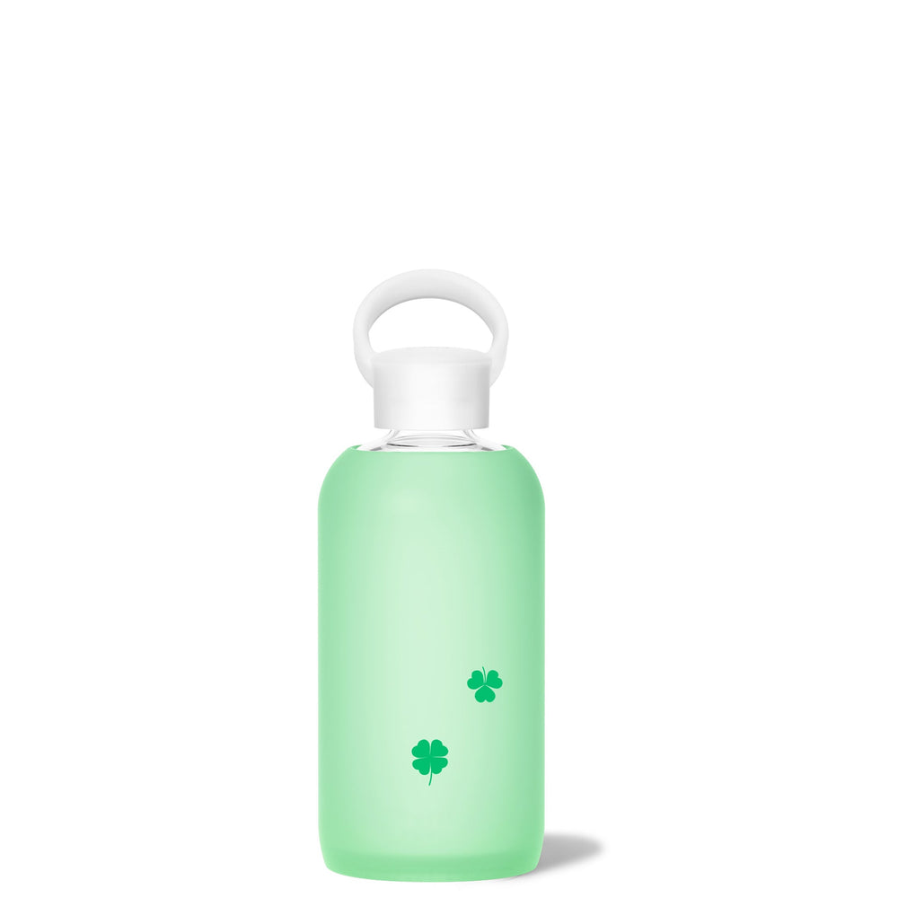 bkr Glass Water Bottle: 16oz SAINT MINI SHAMROCKS LITTLE BOTTLE 500ML (16OZ)