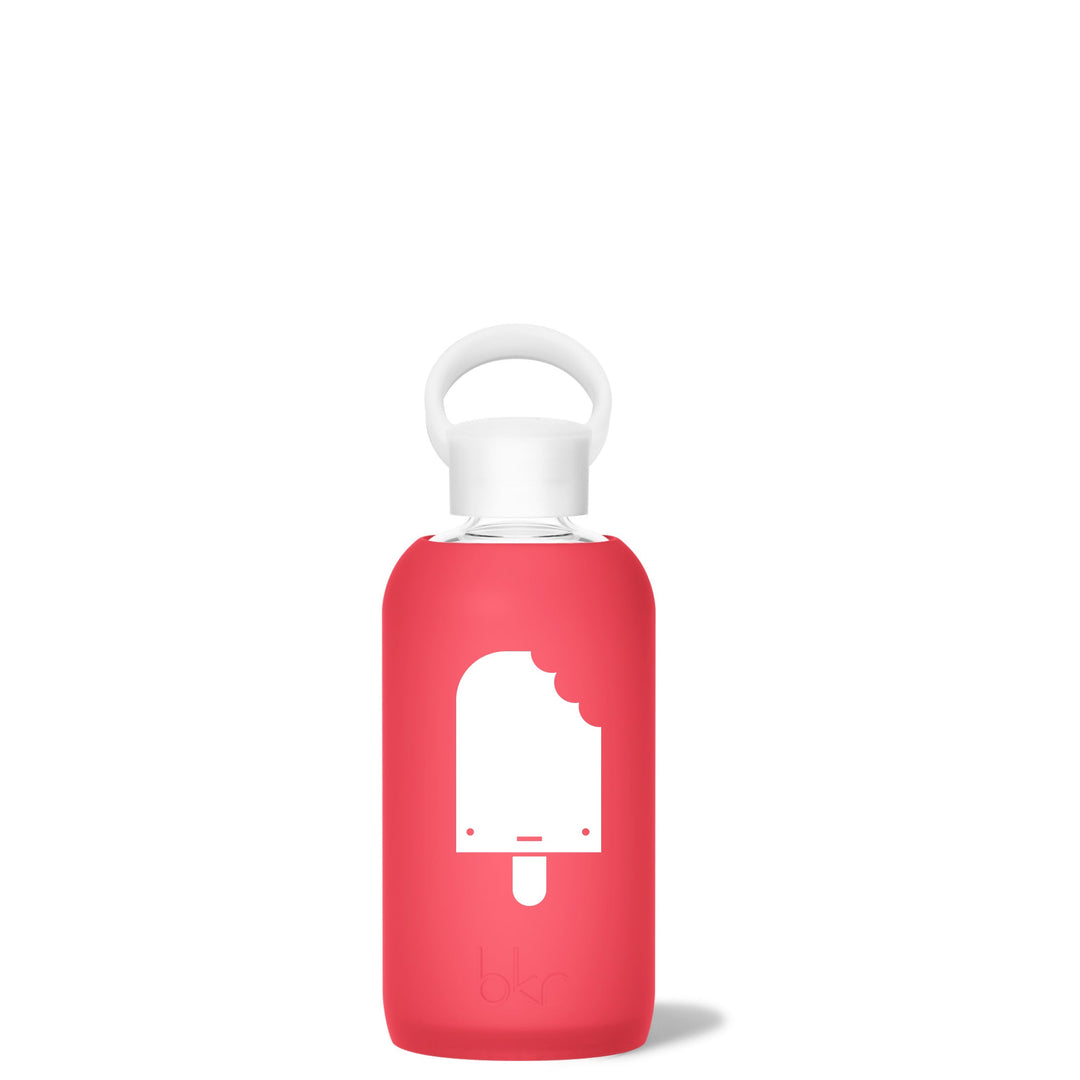 bkr Glass Water Bottle: 16oz STARLET POPSICLE LITTLE BOTTLE 500ML (16OZ)