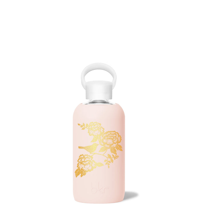 bkr Glass Water Bottle: 16oz TUTU GILDED GARDEN LITTLE BOTTLE 500mL (16 OZ)