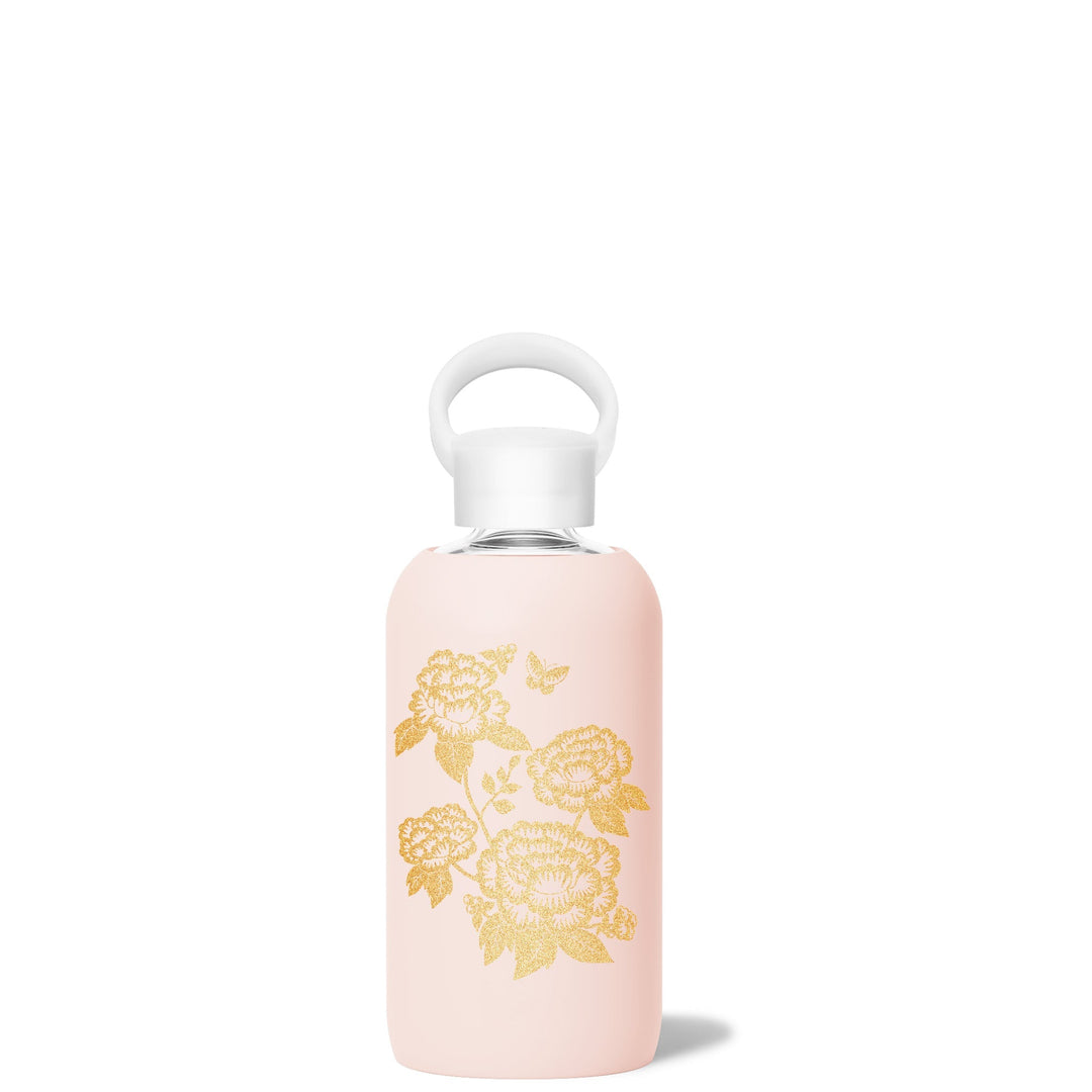 bkr Glass Water Bottle: 16oz TUTU GILDED GARDEN LITTLE BOTTLE 500mL (16 OZ)