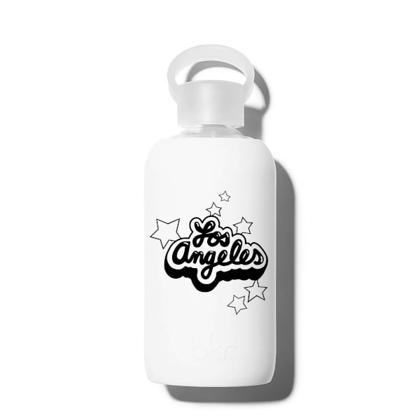bkr Glass Water Bottle: 16oz WINTER LA STARS LITTLE BOTTLE 500ML (16OZ)