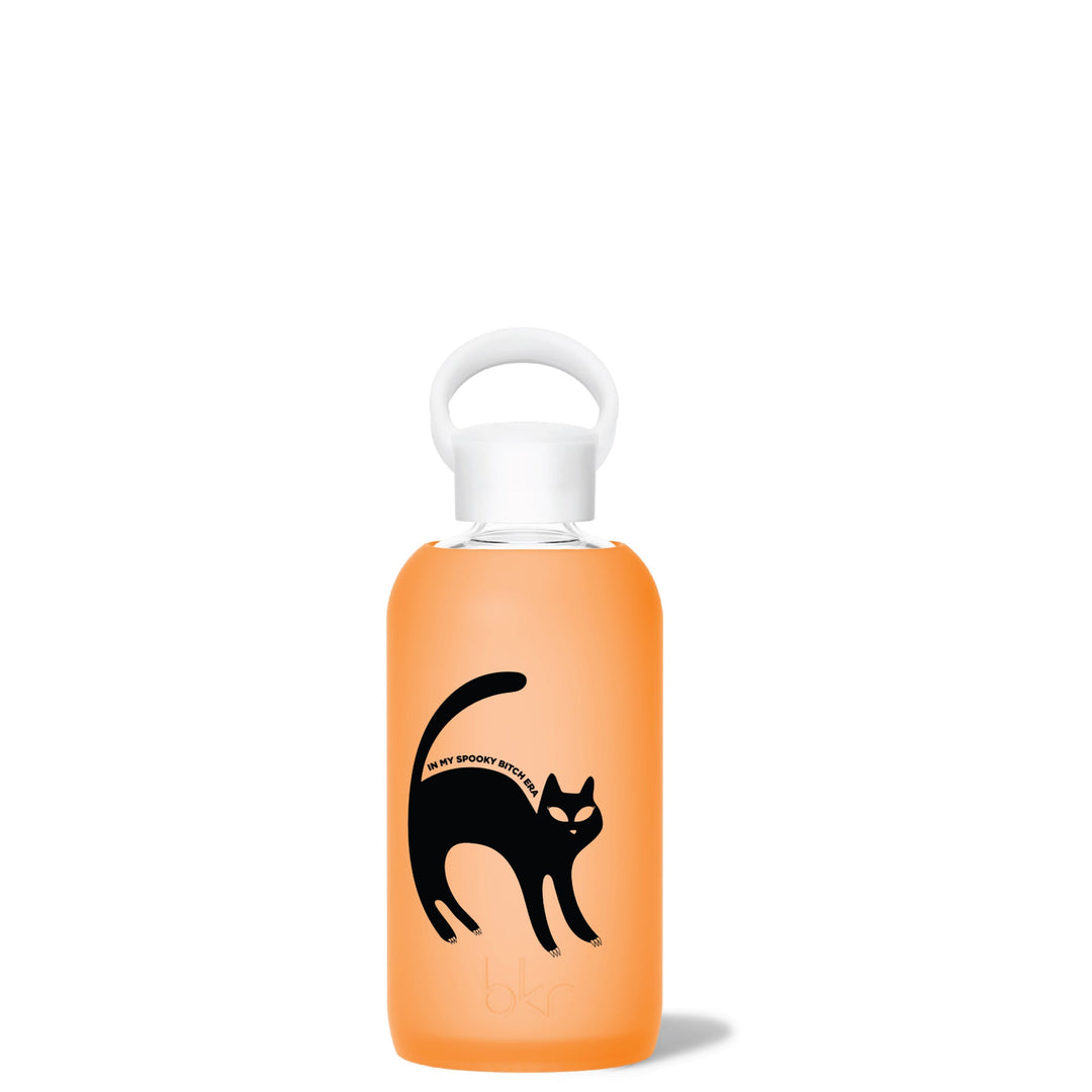 bkr Glass Water Bottle: 16oz ZSA ZSA SPOOKY CAT LITTLE BOTTLE 500ML (16OZ)