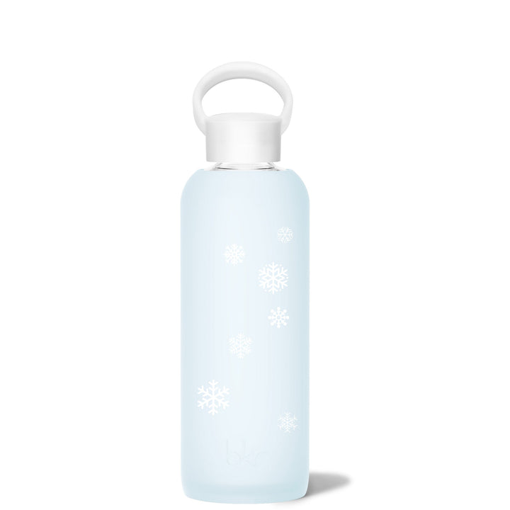 bkr Glass Water Bottle: 22oz ASTRID SNOW DAY DEMI BOTTLE 650ML (22OZ)