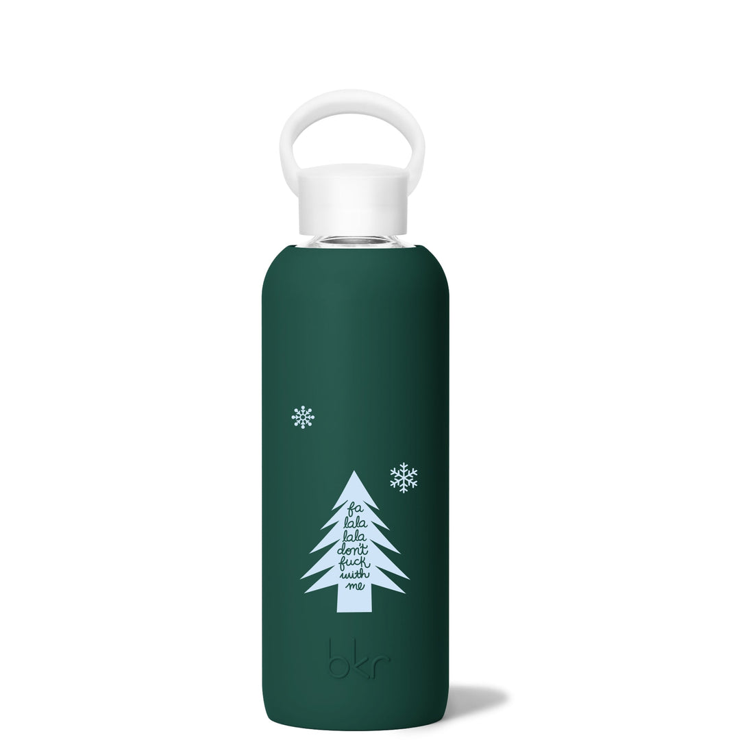 bkr Glass Water Bottle: 22oz EVERLY MERRY DON’T F WITH ME DEMI BOTTLE 650ML (22OZ)