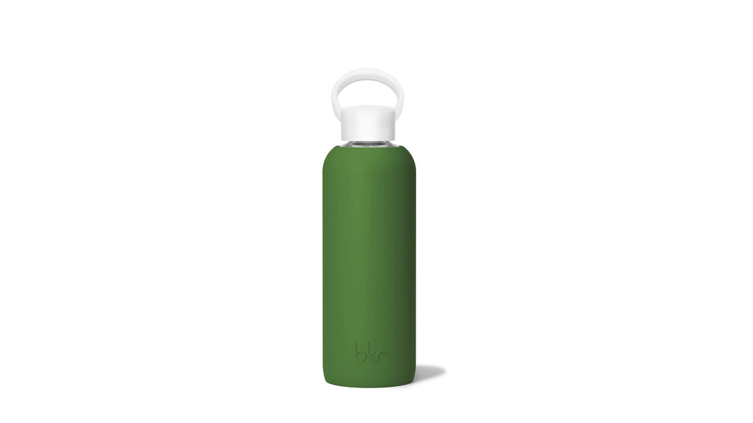 bkr Glass Water Bottle: 22oz FERN DEMI BOTTLE 650ML (22OZ)