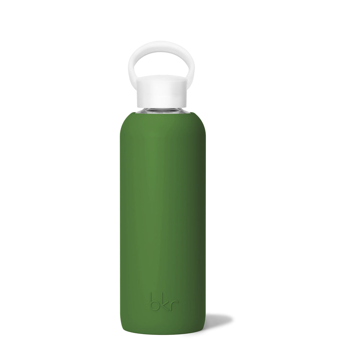 bkr Glass Water Bottle: 22oz FERN DEMI BOTTLE 650ML (22OZ)