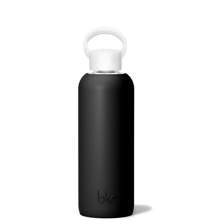 bkr Glass Water Bottle: 22oz JET DEMI BOTTLE 650mL (22 OZ)