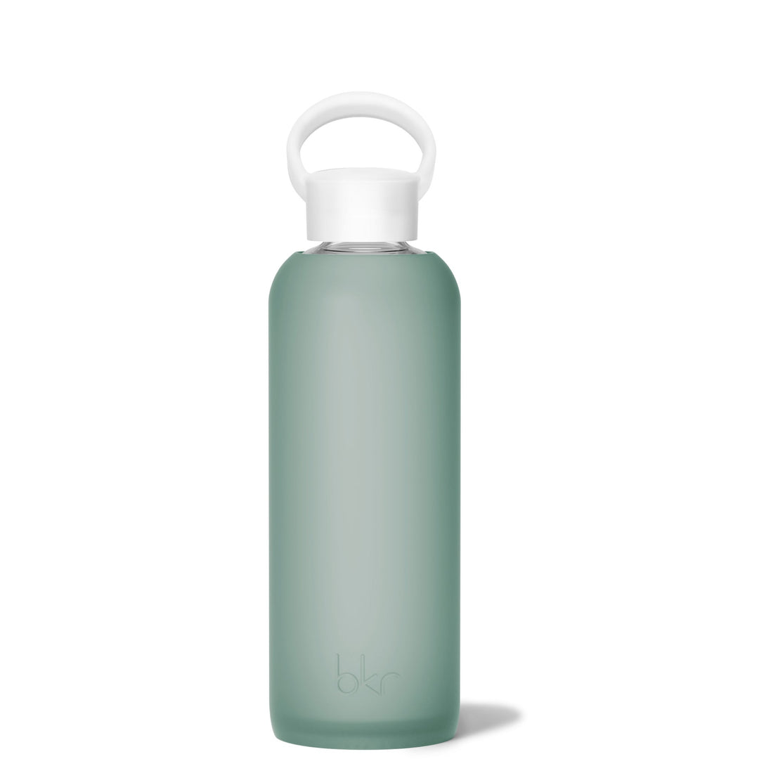 bkr Glass Water Bottle: 22oz OCEAN - DEMI BOTTLE 650ML (22OZ)