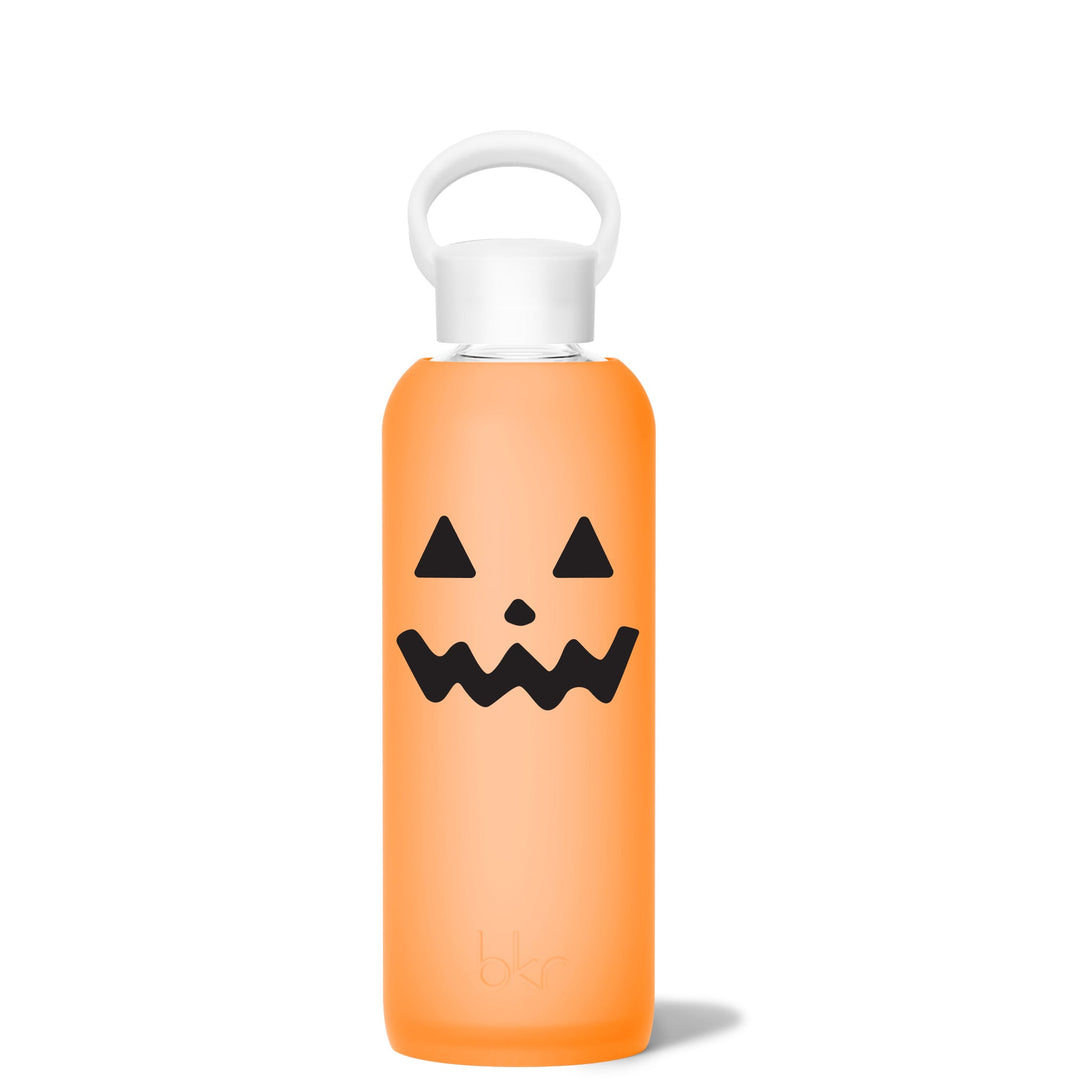 bkr Glass Water Bottle: 22oz ZSA ZSA JACK-O-LANTERN DEMI BOTTLE 650ML (22OZ)