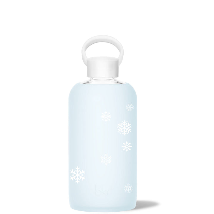 bkr Glass Water Bottle: 32oz ASTRID SNOW DAY BIG BOTTLE 1L (32OZ)