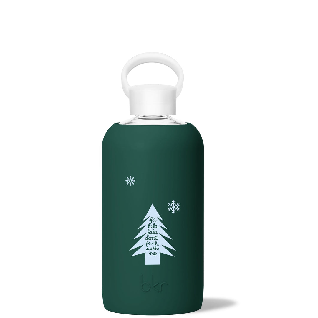 bkr Glass Water Bottle: 32oz EVERLY MERRY DON'T F WITH ME BIG BOTTLE 1L (32OZ)