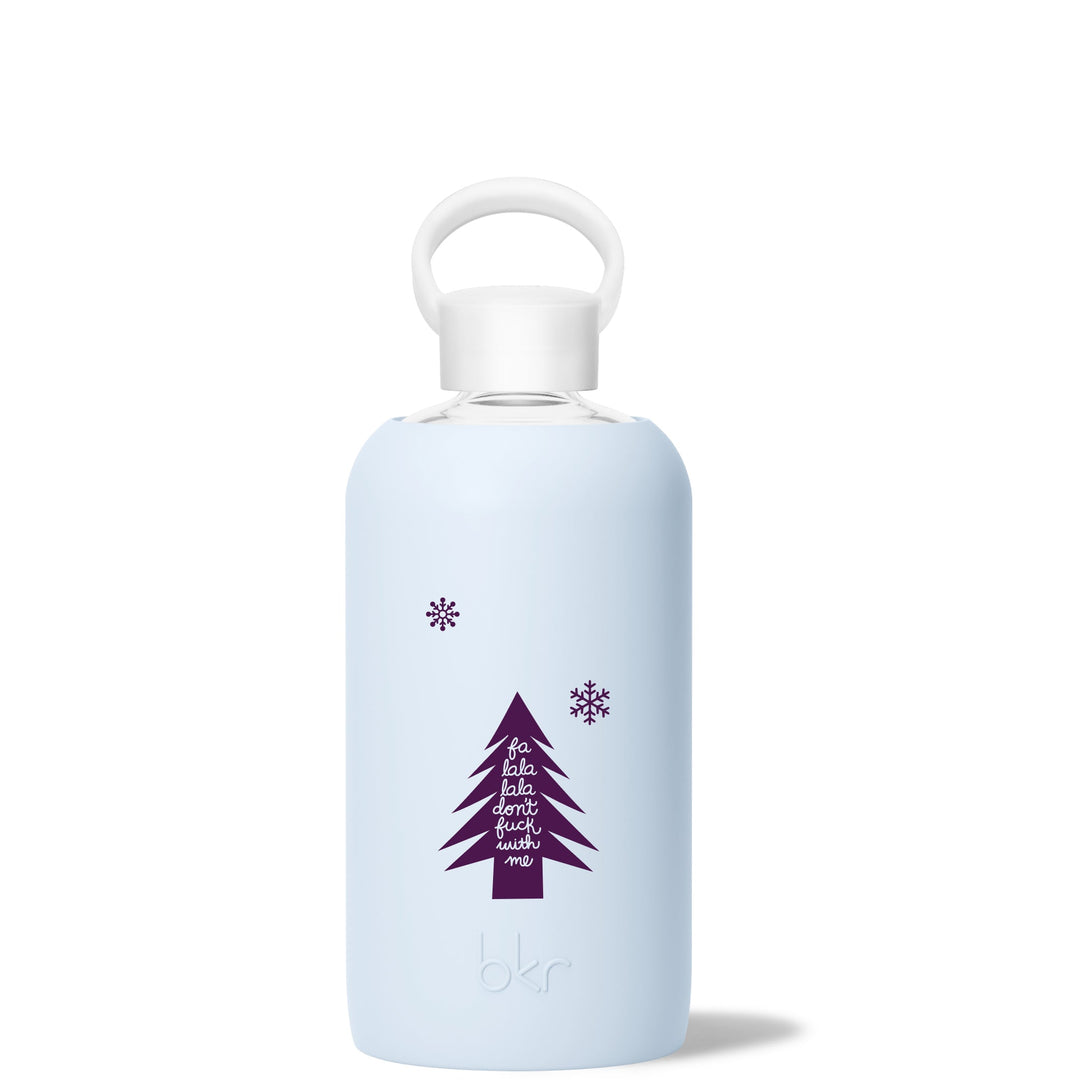 bkr Glass Water Bottle: 32oz GRACE MERRY DON'T F WITH ME BIG BOTTLE 1L (32OZ)