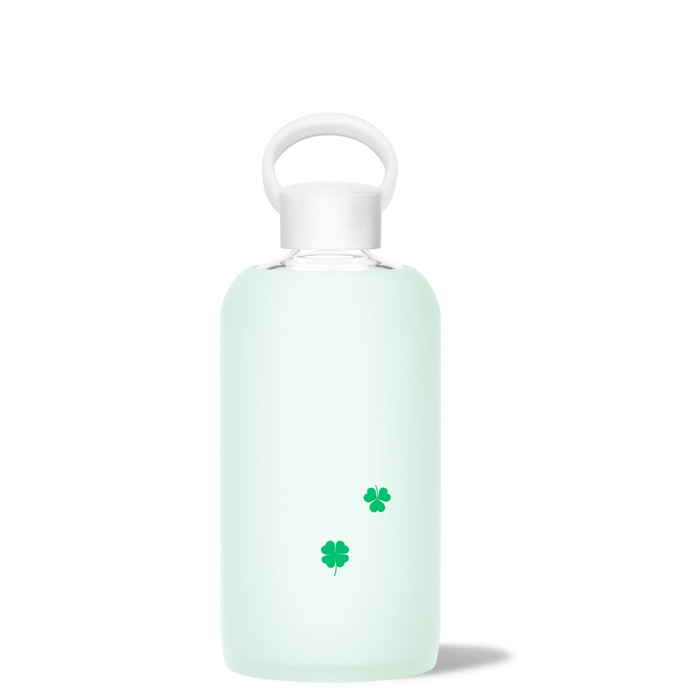 bkr Glass Water Bottle: 32oz HAVEN MINI SHAMROCKS BIG BOTTLE 1L (32OZ)