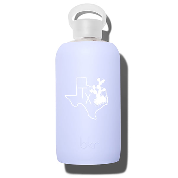 bkr Glass Water Bottle: 32oz JIL TX STATE   BIG BOTTLE 1L (32OZ)
