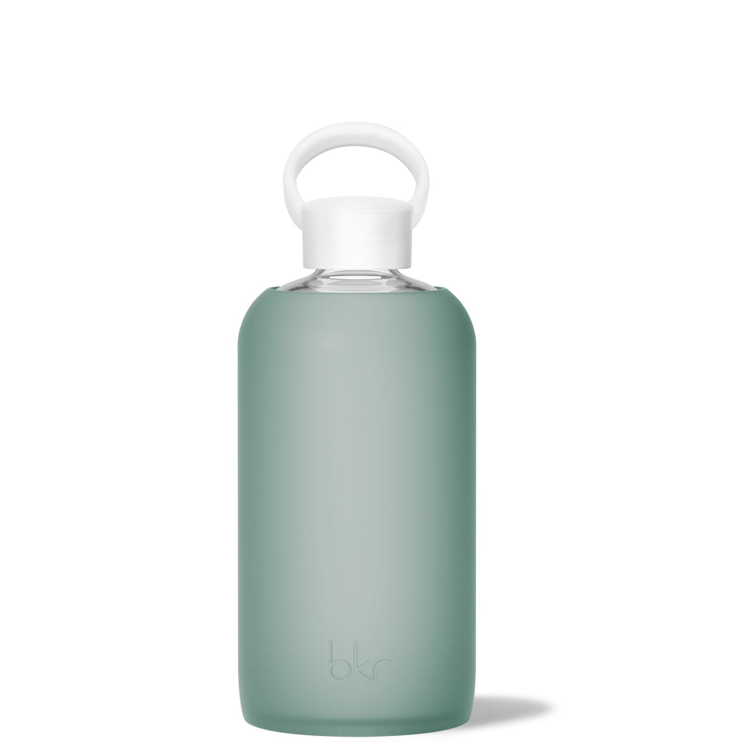 bkr Glass Water Bottle: 32oz OCEAN - BIG BOTTLE 1L (32OZ)