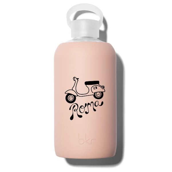 bkr Glass Water Bottle: 32oz TEDDY ROME VESPA BIG BOTTLE 1L (32OZ)