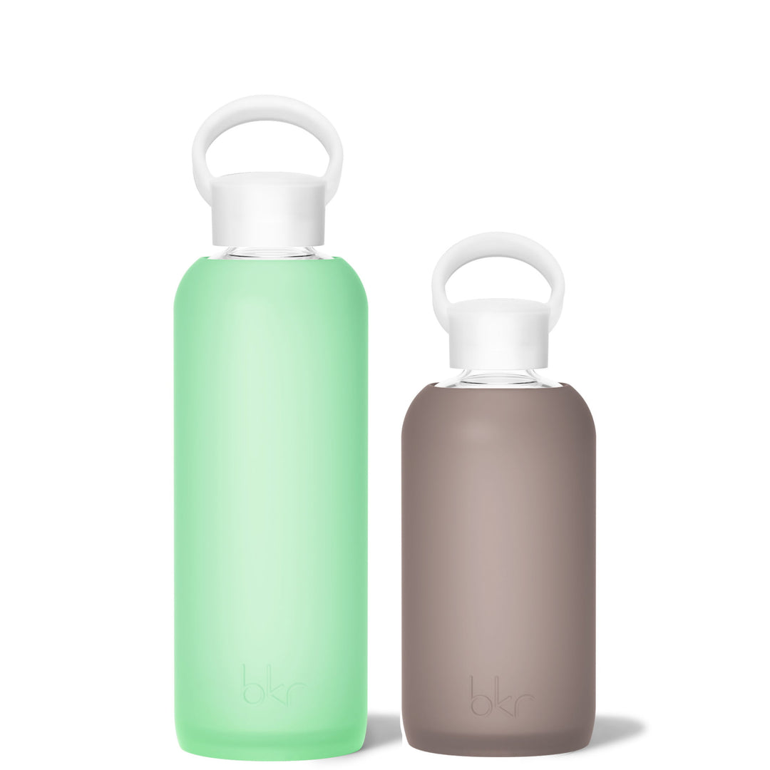 bkr Glass Water Bottle Kit: Assorted MINT CHIP