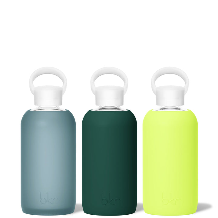 bkr Glass Water Bottle Set: 16oz AFTERPARTY