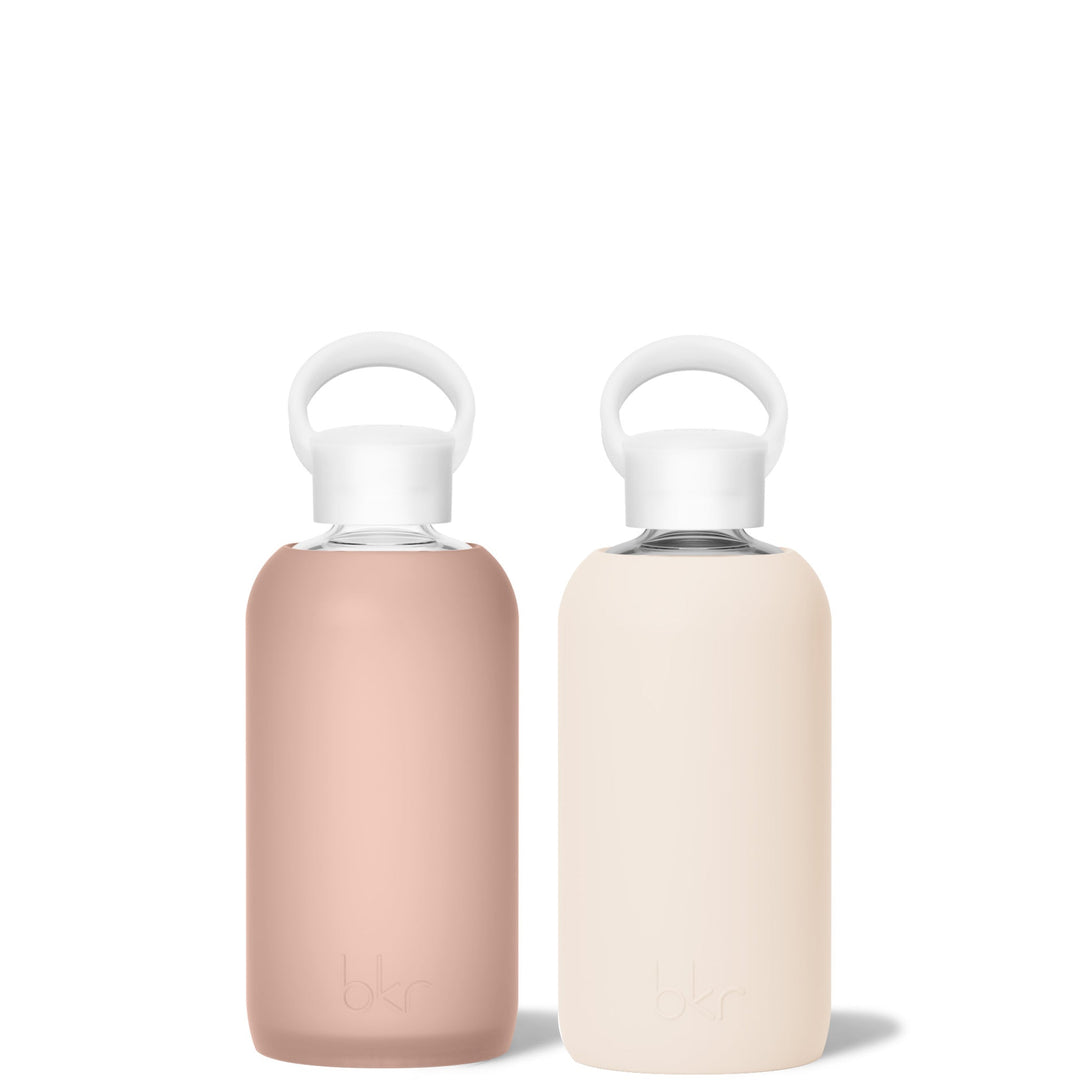 bkr Glass Water Bottle Set: 16oz SELF-CARE PRE-GAME