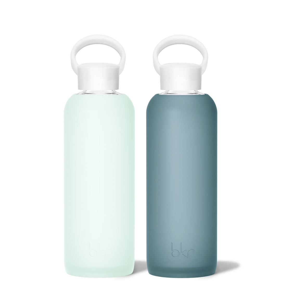 bkr Glass Water Bottle Set: 22oz TOP SHELF