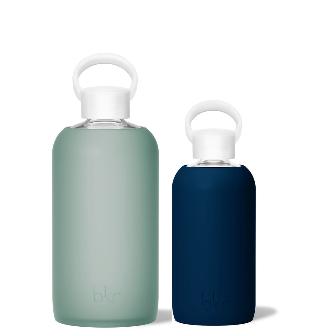 bkr Glass Water Bottle Set: 32oz THE BOY